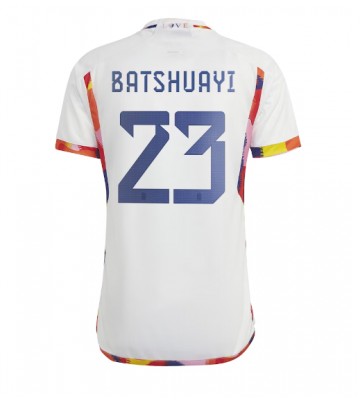 Maillot de foot Belgique Michy Batshuayi #23 Extérieur Monde 2022 Manches Courte